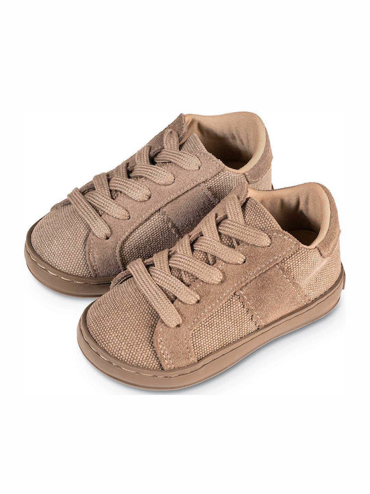 Babywalker Papuci boteza din material textil Sneakers Bej