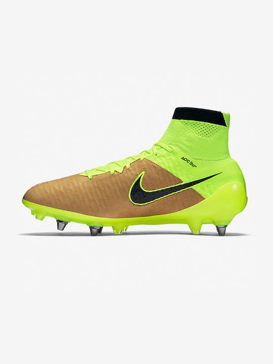 Nike Magista Obra SG PRO Ψηλά Ποδοσφαιρικά Παπούτσια με Τάπες Καφέ