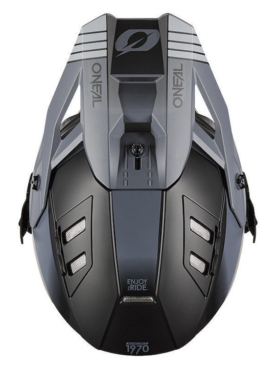 O'Neal EX-SRS Hitch V.24 Black/Grey Κράνος Μηχανής Motocross ECE 22.06
