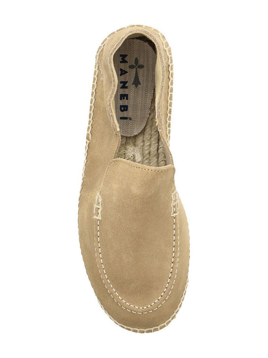Hamptons Suede Γυναικείες Εσπαντρίγιες σε Μπεζ Χρώμα