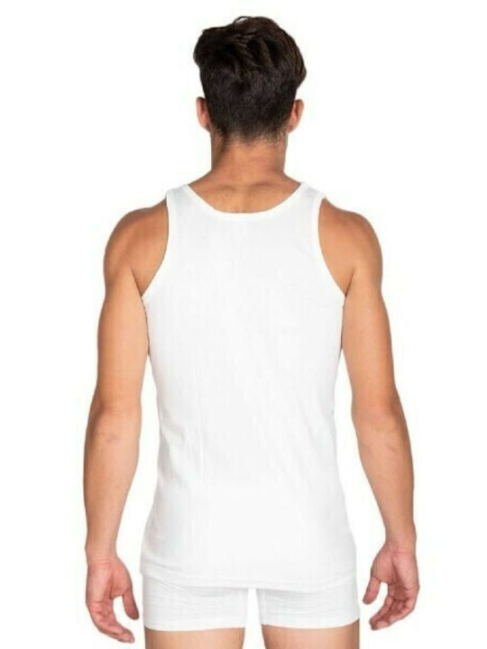 Onurel Men's Sleeveless Undershirt White