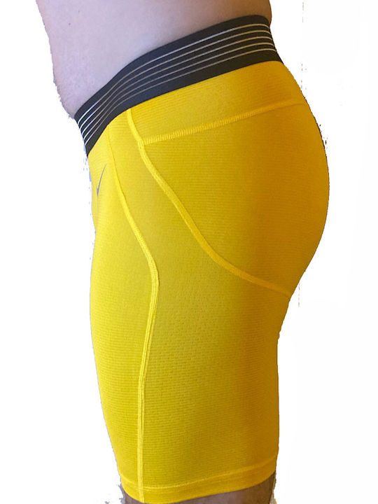 Nike GFA Hypercool Men's Sports Short Leggings Yellow