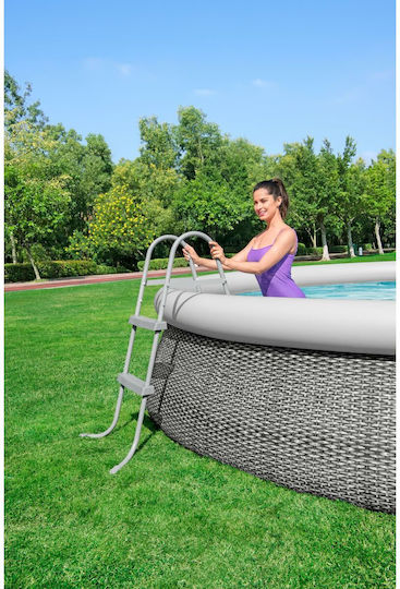 Bestway Pool Ladder made of Plastic 87x42x9cm Gray