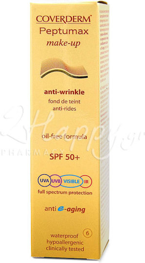 Coverderm Peptumax Make Up Anti-Wrinkle Oil-Free Formula SPF50+ 06 30ml