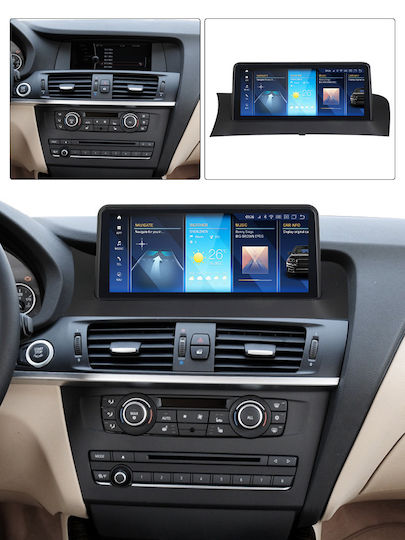 Carmedia Ηχοσύστημα Αυτοκινήτου για BMW X3 (F25) 2011-2013 (Bluetooth/USB/WiFi/GPS/Apple-Carplay/Android-Auto) με Οθόνη Αφής 12.5"