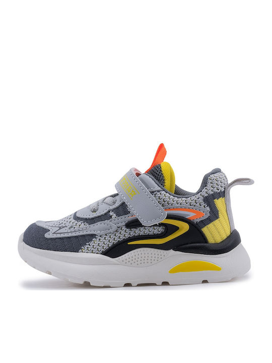 Παιδικά Sneakers με Σκρατς Γκρι