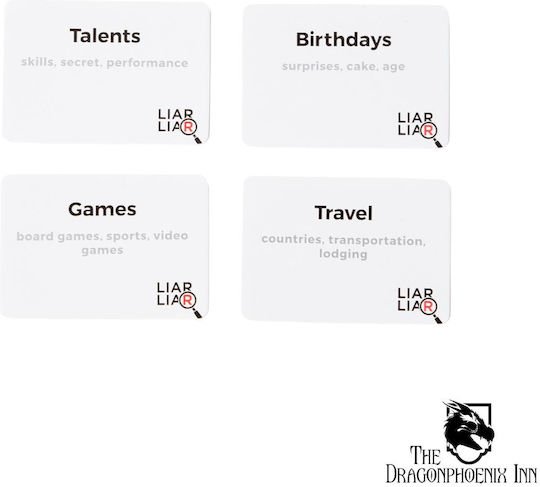 Настолна игра Liar Liar: The Game of Truths and Lies за 3 играчи 10+ години (EN) Dyce Games