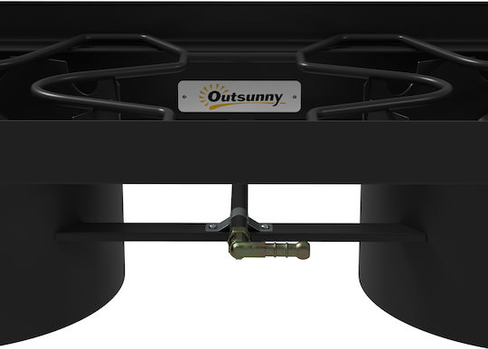 Outsunny Gas Grill for Camping 79x40x73cm