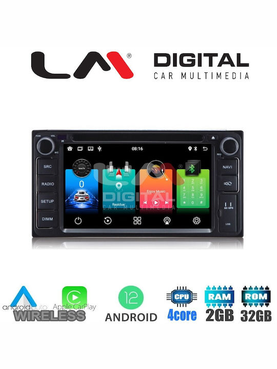 LM Digital Sistem Audio Auto pentru Toyota Hilux / Yaris / RAV 4 / Celica / Prius Nissan Micra / Notă 2012-2019 (WiFi/GPS) cu Ecran Tactil 9"