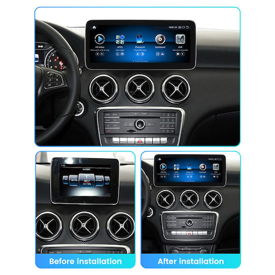 Carmedia Ηχοσύστημα Αυτοκινήτου για Mercedes-Benz GLA 2013-2015 (Bluetooth/USB/WiFi/GPS/Apple-Carplay/Android-Auto) με Οθόνη Αφής 10.25"