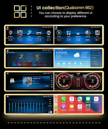 Carmedia Ηχοσύστημα Αυτοκινήτου για Mercedes-Benz GLA 2013-2015 (Bluetooth/USB/WiFi/GPS/Apple-Carplay/Android-Auto) με Οθόνη Αφής 12.5"