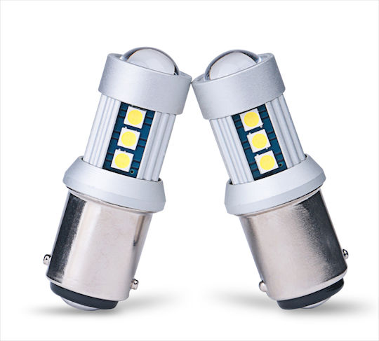 Philips Лампи Автомобила Ultinon Pro3000 P21W-BA15S-1156 LED 6000К Хладно бяло 12V 1.75W 2бр
