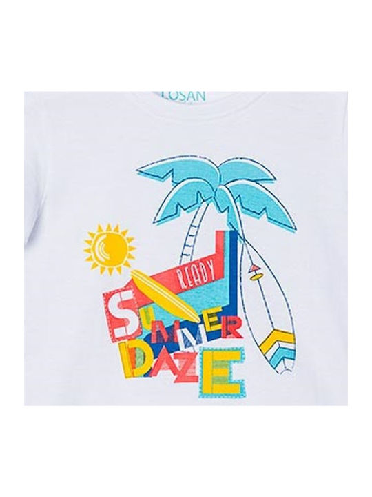 Losan Kinder-T-Shirt Weiß Summer Daze