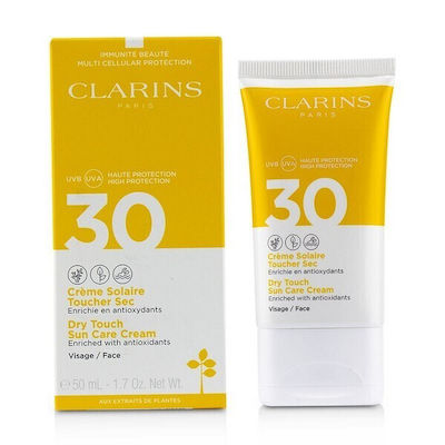 Clarins Dry Touch Cream UVA/UVB Sonnenschutz Creme Für das Gesicht SPF30 50ml