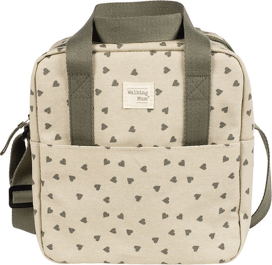 Insulated Baby Bag Poppy Olive Hearts Walking Mum 1120800344