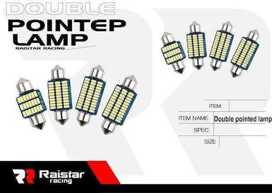 Raistar Lampen Auto LED 6000K Kaltes Weiß 12V 2Stück