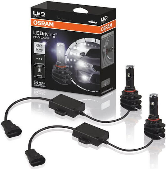 Osram Car and Motorcycle Lamps LEDriving H10 LED 6000K Cold White 12V 8.2W Quantity 2
