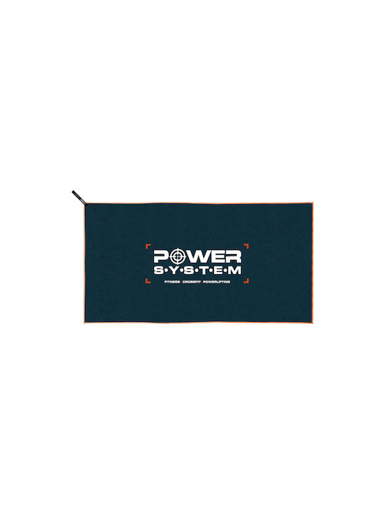Power System Yoga Gym Towel Microfiber Blue 100x50cm