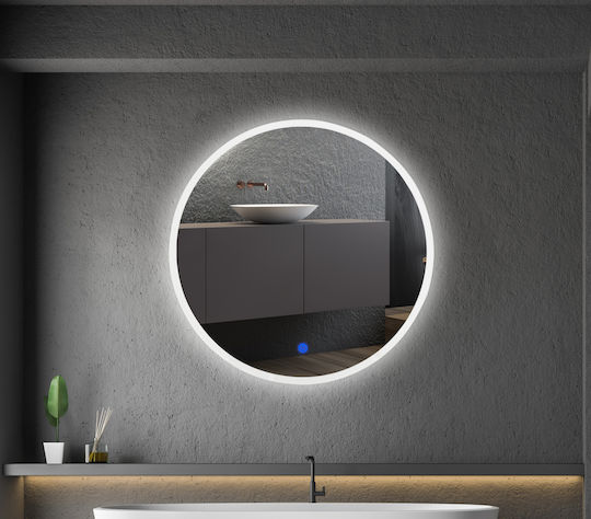 Lightex 720RL0110042 Στρογγυλός Led Αφής από Μέταλλο 50x50cm Λευκός Lightex 720RL0110042 Στρογγυλός Led Αφής από Μέταλλο 50x50cm Λευκός