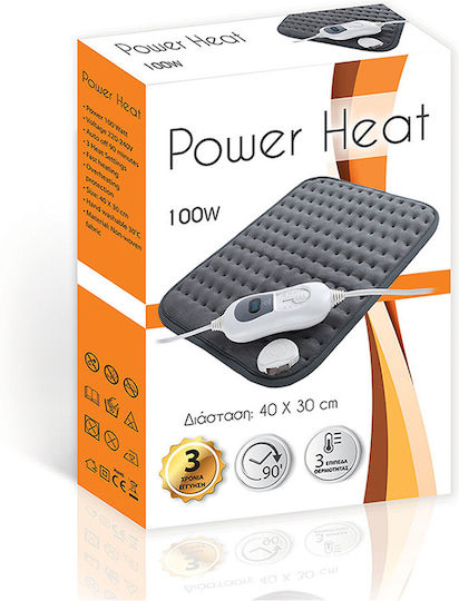 Alfa Care Power Heat General Use Heating Pad Gray 40x30cm