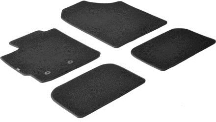 Lampa Set of Front and Rear Mats 4pcs for Toyota Urban Cruiser 2006 - 2011 Black
