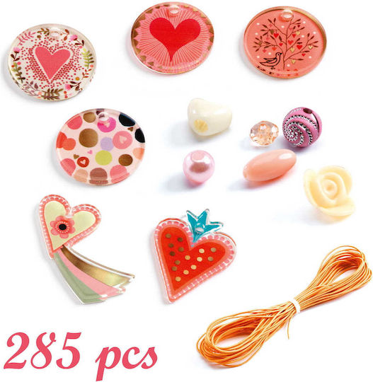 Djeco Jewelry with Beads Hearts for Children 6+ years old Years