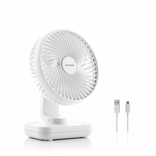 InnovaGoods USB Fan 5W White V0103855