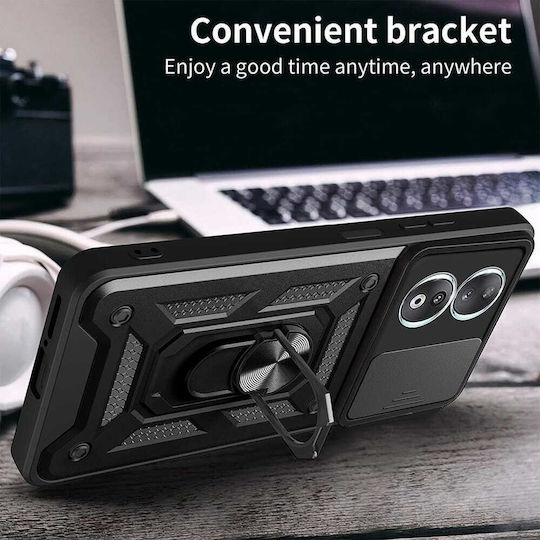 Techsuit Shield Back Cover Πλαστικό / Σιλικόνης Μαύρο (Honor 90 - OEM)