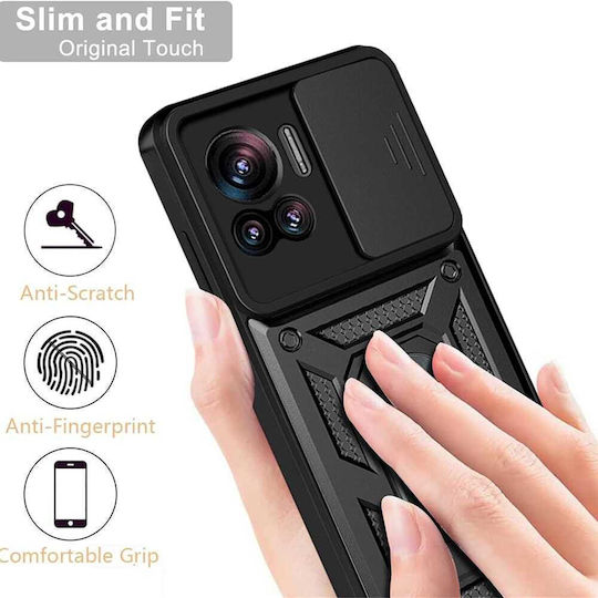 Techsuit Shield Back Cover Πλαστικό / Σιλικόνης Μαύρο (Motorola Edge 30 Ultra)