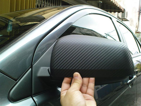 Car Tape Stickers Carbon 180 x 10cm for Car Trunk in Black Color 1pcs