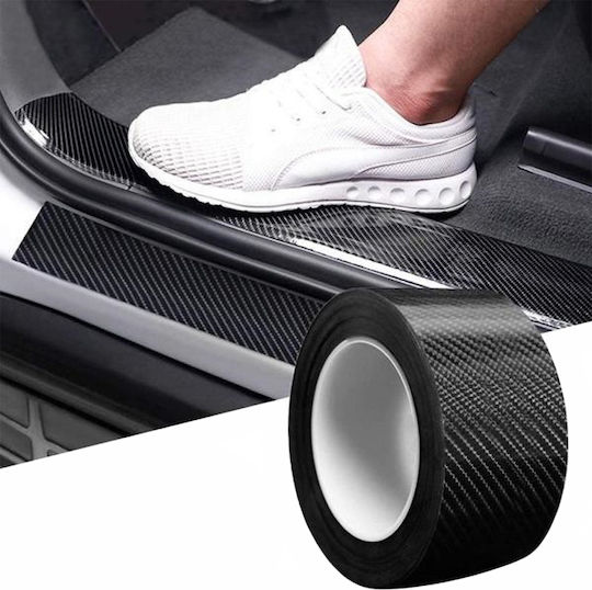 Car Tape Stickers Carbon 180 x 10cm for Car Trunk in Black Color 1pcs