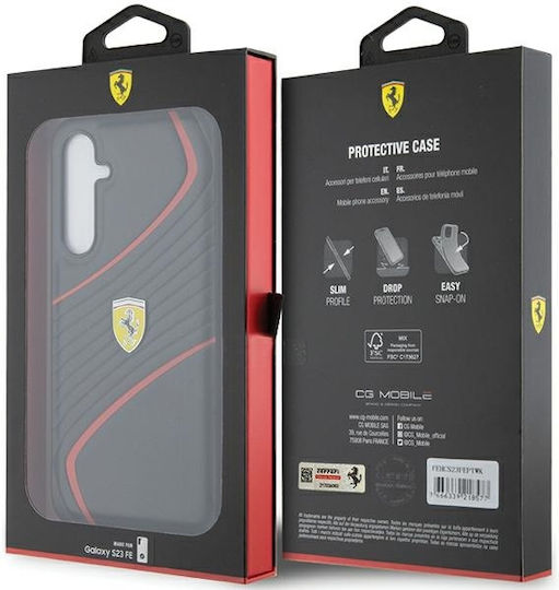 Ferrari Carbon Back Cover Πλαστικό Μαύρο (Galaxy S23 FE)