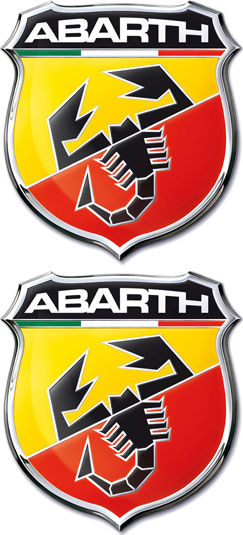 Race Axion Adhesive Badges with Enamel Coating for Car Abarth 2.5 x 2.2cm in Yellow Colour 2pcs