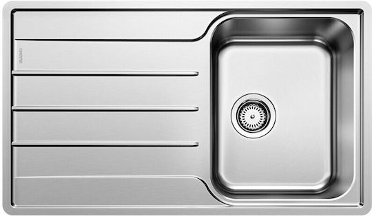Blanco Lemis 45 S-IF Ένθετος Inox Brushed Μ86xΠ50cm Γκρι Blanco Lemis 45 S-IF Ένθετος Inox Brushed Μ86xΠ50cm Γκρι