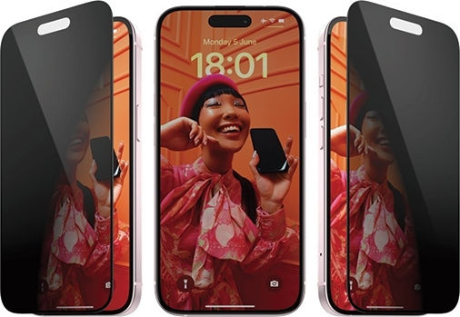 PanzerGlass Privacy Bundle 3in1 Transparent Back Cover Πλαστικό Σετ με Τζαμάκι Διάφανο (iPhone 15 Pro)
