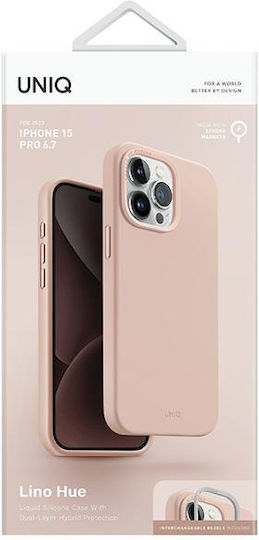 Uniq Hue Back Cover Σιλικόνης / Πλαστικό Μαγνητικό Μπεζ (iPhone 15 Pro Max)