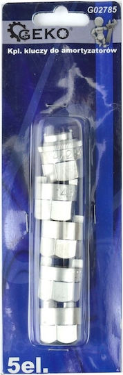 5 Piece Shock Absorber Key Kit Audi Vw Mercedes Geko G02785
