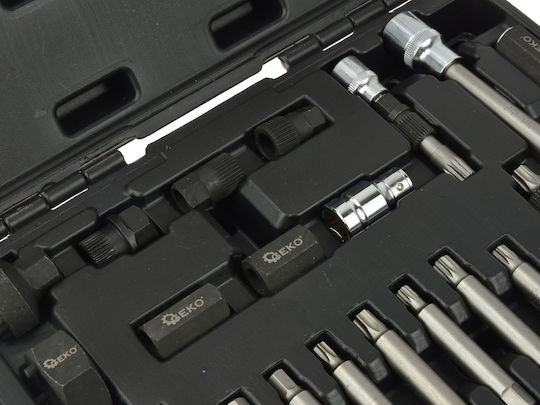 Alternator Assembly Disassembly Wrench Set Geko 22 Pieces