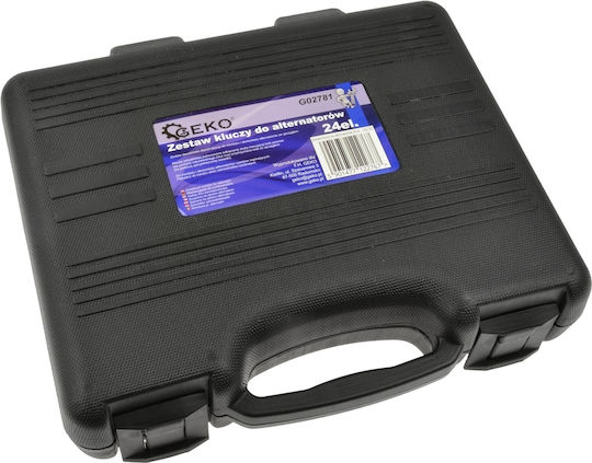 Alternator Assembly Disassembly Wrench Set Geko 22 Pieces