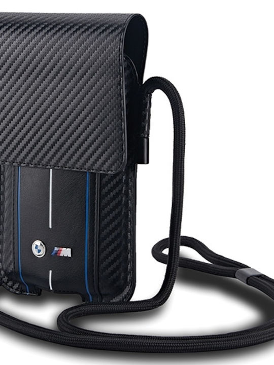 Bmw Bmpsp15xmscakl Wallet Bag Carbon Blue Stripes Black