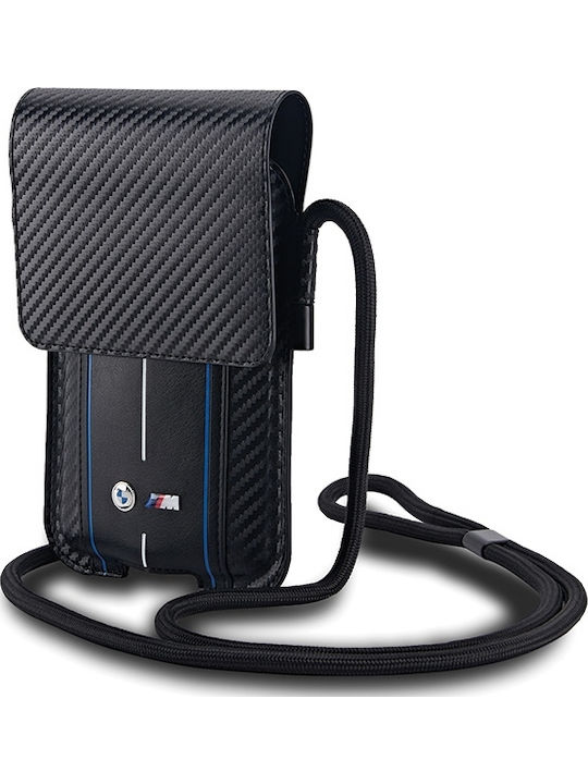 Bmw Bmpsp15xmscakl Wallet Bag Carbon Blue Stripes Black
