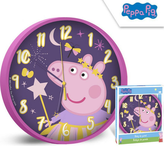 Kids Licensing Детски стенен часовник Peppa Pig