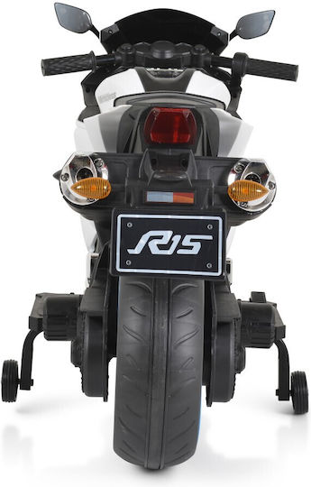 Kids Motorbike Inspired BO Painting Electric 12 Volt White