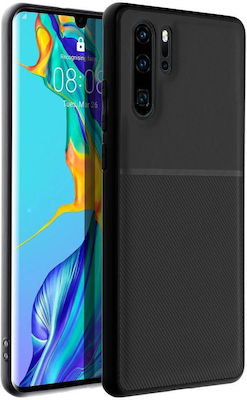 NOBLE Umschlag Rückseite Silikon Schwarz (Huawei P30 Pro) 184673