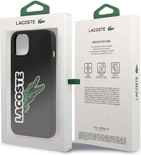 Lacoste Head Crocodile Back Cover Σιλικόνης Μαύρο (iPhone 13 mini)