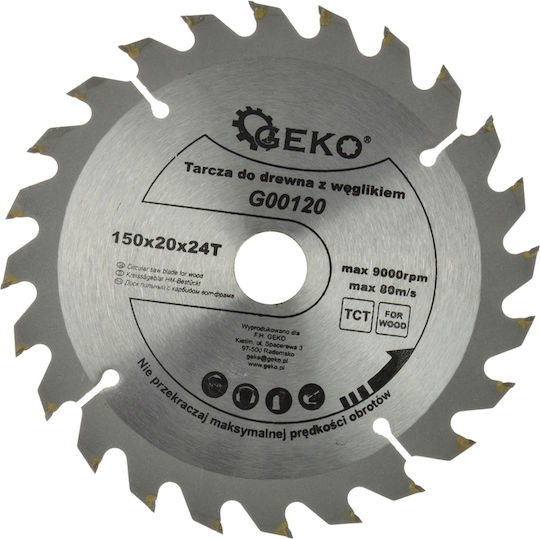 Geko Cutting Disc Wood Hole Diameter 150mm 1pcs