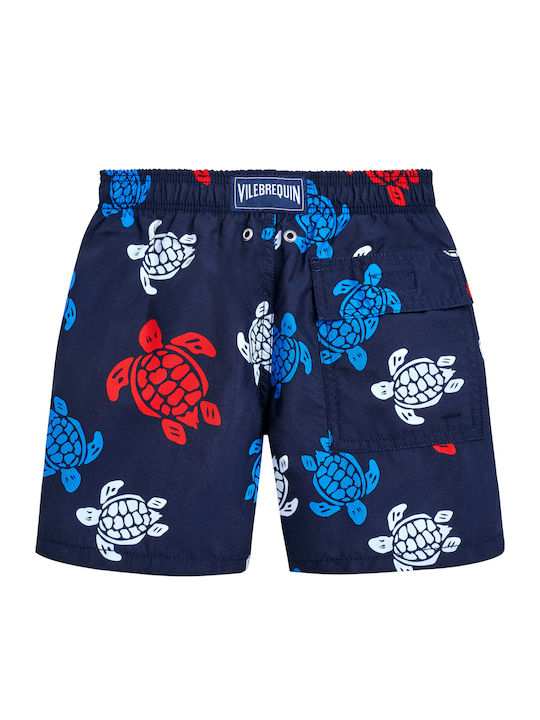 Vilebrequin Boys Ronde Des Tortues Swim Shorts Marine Blue Vilebrequin Boys Ronde Des Tortues Swim Shorts Marine Blue