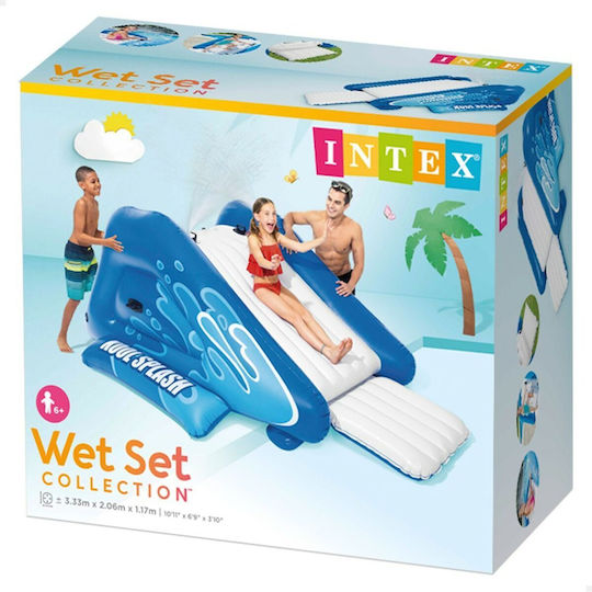 Intex Aufblasbarer Water Slide mit Rutsche für 6+ Jahre
