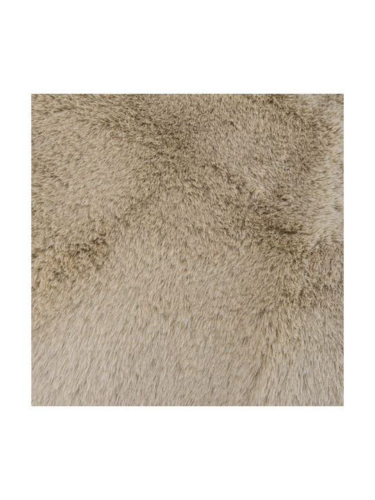 Natural Home Teppich Rechteckig Pelzige Beige