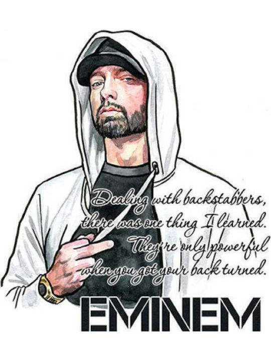 Takeposition T-shirt Eminem T-cool σε Λευκό χρώμα